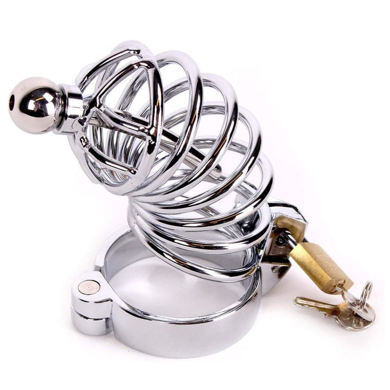 Chastity Cage With Urethral Sounding