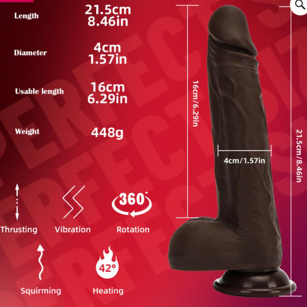 Realistic Automatic Black Dildo