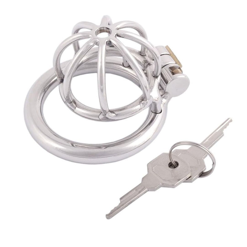 Small size stainless steel chastity cage