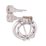 Small size stainless steel chastity cage